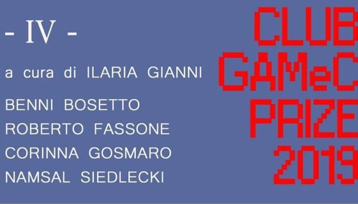 Locandina Club GAMeC Prize 2019